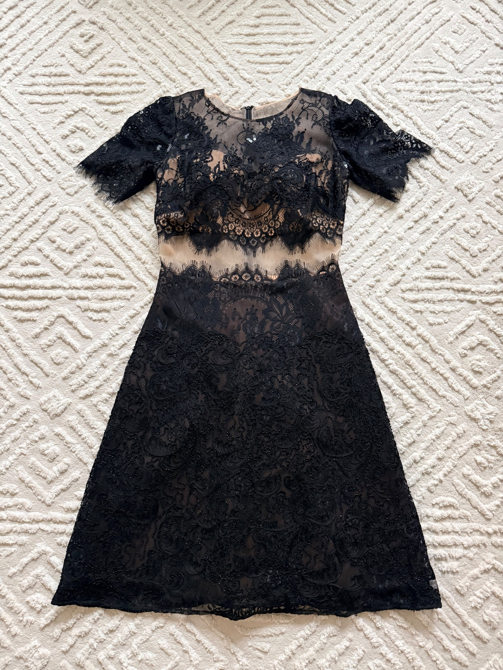 Marchesa Notte Black Dress